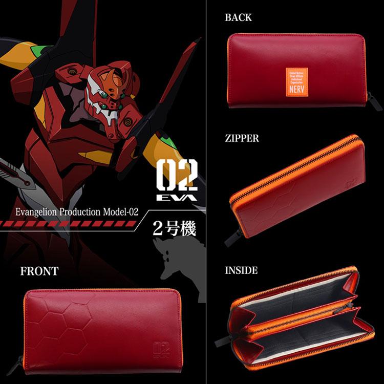 EVANGELION×NADAYA エヴァンゲリオン 長財布 EVA 初号機 零号機 2号機