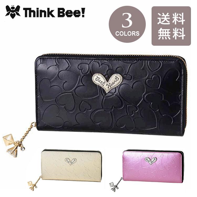 新品！ハーティハート　ラウンド財布 / Think Bee! ハーティハート ラウンド財布（ゴールド） / Think Bee! 『公式