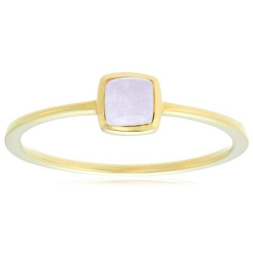 [ソーイ] ジェードひすい イエローゴールド K10 リング 309R0030-LVJ パープル 11号