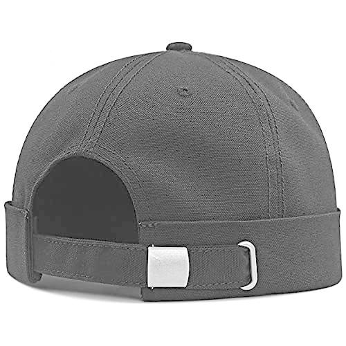 （ラクエスト） Laquest コットン100％ ロールキャップ つば無し フィッシャーマンキャップ (L，ブラック)