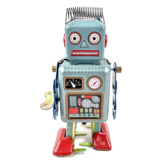 ブリキロボット　ハイホイールロボット　復刻ロボット 楽天市場】Mechanical Wind-Up High-Wheel Robot /ハイホイール