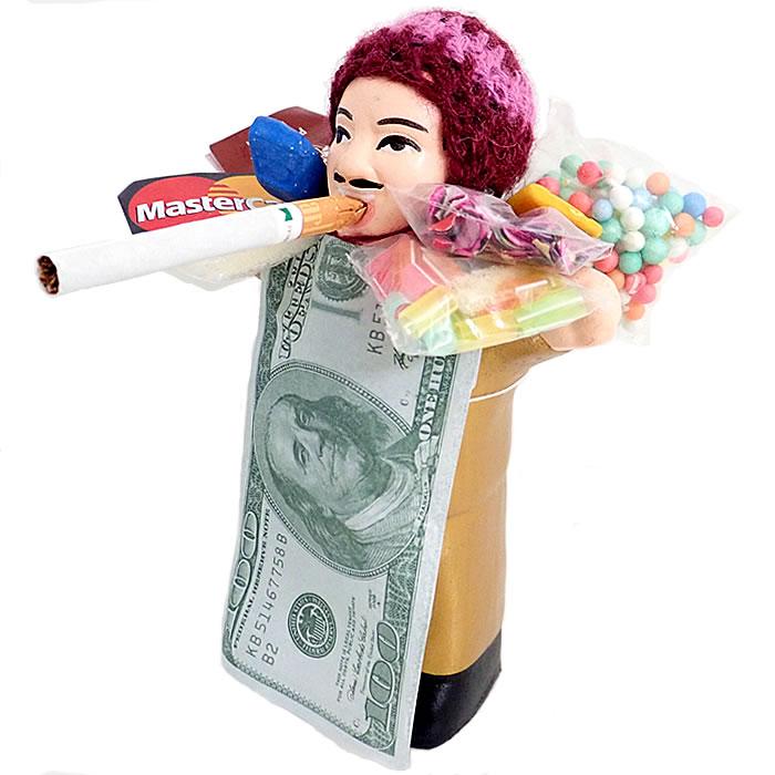 服のカラー選べます。】本物のエケコ人形（Lサイズ：約17cm、製造