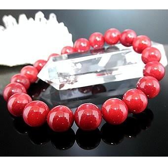 赤サンゴブレスレット【高級１０ｍｍ珠】赤珊瑚 赤さんご ブレスレット レッドコーラル Red Coral パワーストーン 天然石 金運 安産 災難厄除祈願 ブレスレット