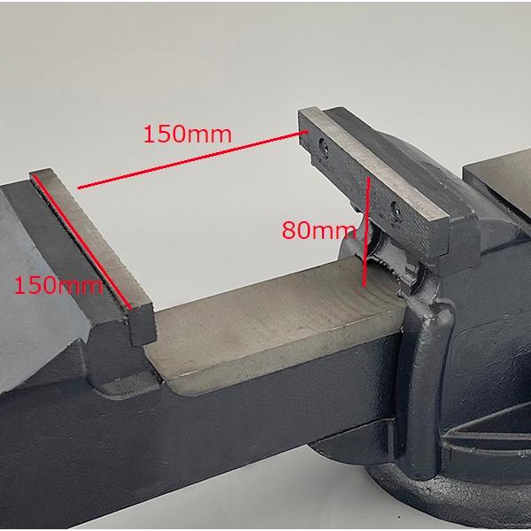 リードバイス 大型 ベンチバイス 万力 回転式 開口幅 150mm 1203 リードバイス 大型 ベンチバイス 万力 回転式 開口幅 150mm 1203