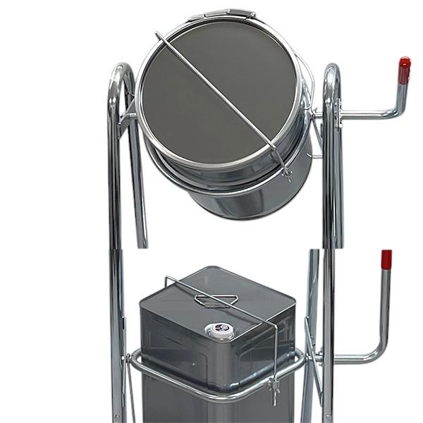 新品　2段式一斗缶スタンド 二段式一斗缶スタンド 塗料缶スタンド 角型缶スタンド 缶スタンド