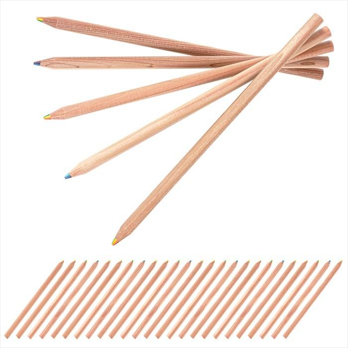 5本組 7色 レインボー カラフル 色鉛筆 アイボール鉛筆 えんぴつ 虹