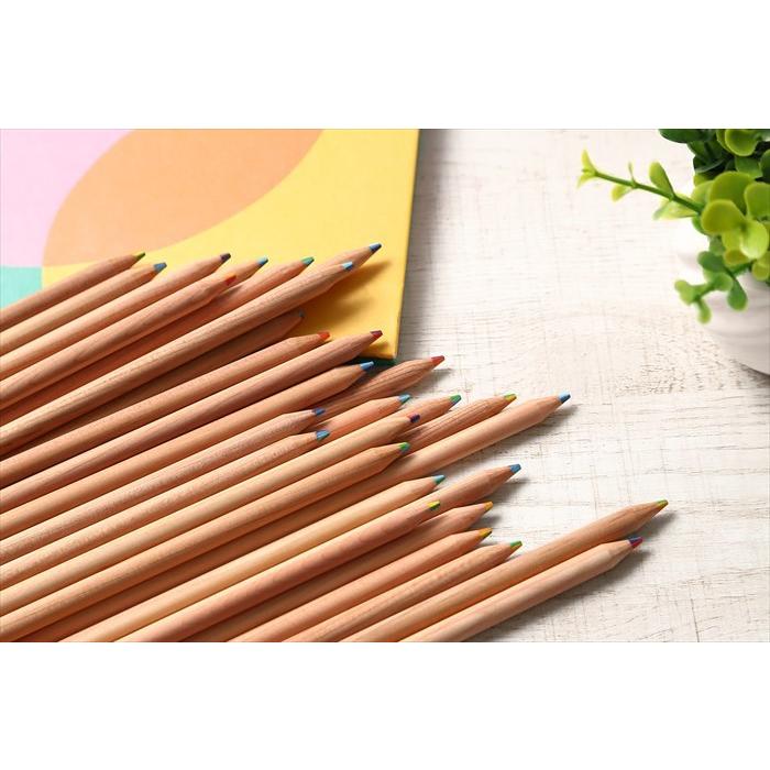 5本組 7色 レインボー カラフル 色鉛筆 アイボール鉛筆 えんぴつ 虹