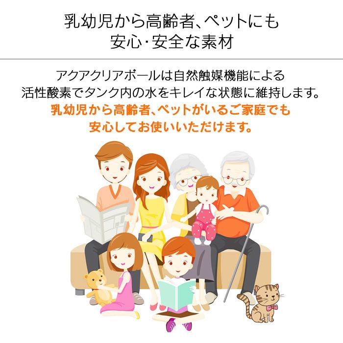ポイント10倍 // アクアクリアボール(約2リットル対応)除菌 ヌメり防止 抗ウイルス カルキ分解 自然触媒 加湿器 冷風扇 加湿空気清浄機用 日本製 3年耐久|chokagu|06