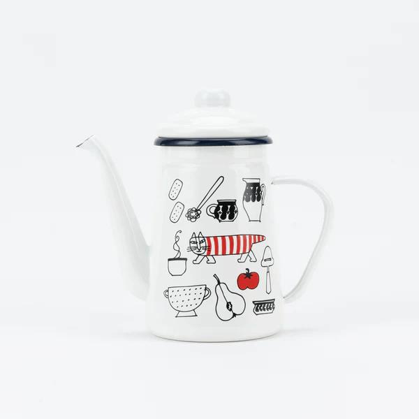 Lisa Larson（リサラーソン） ドリップポット 直火 ホーロー 1100ml