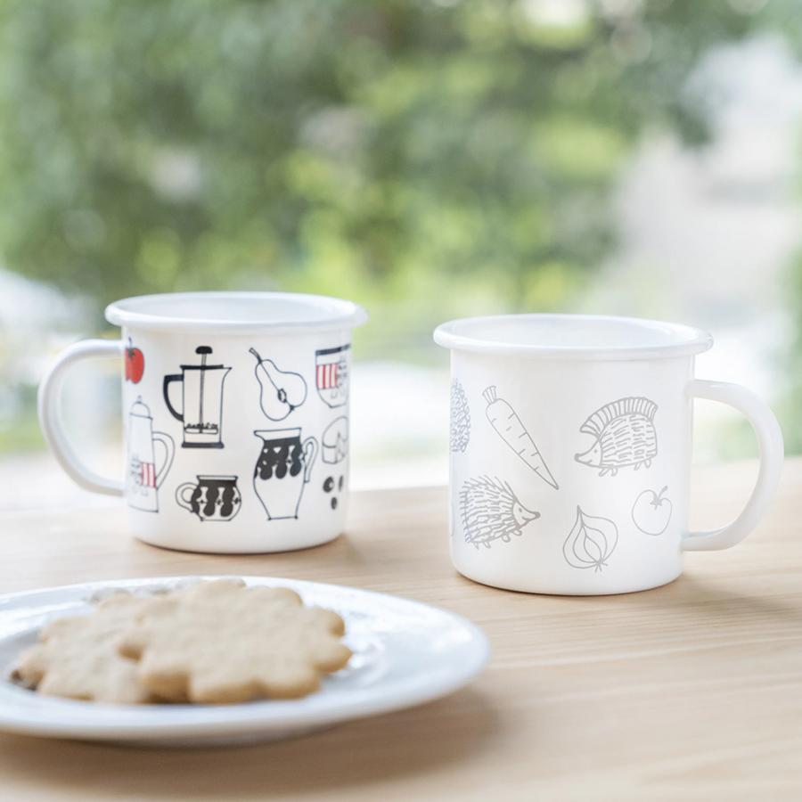 Lisa Larson（リサラーソン） マグカップ 琺瑯 ホーロー コップ 380ml