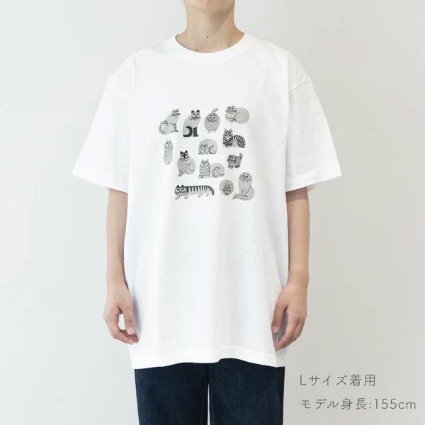 Lisa Larson（リサラーソン） スケッチねこたち Tシャツ レディース t