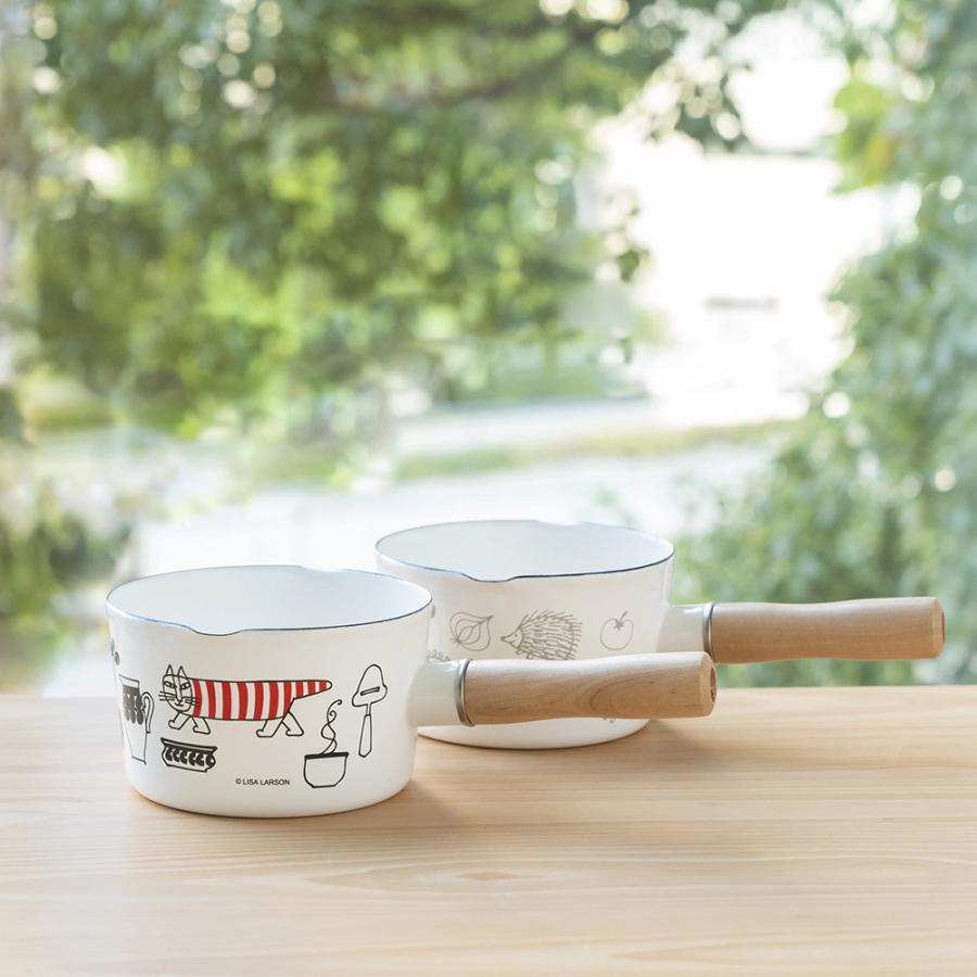 Lisa Larson（リサラーソン） ミルクパン ホーロー ih対応 13cm 琺瑯