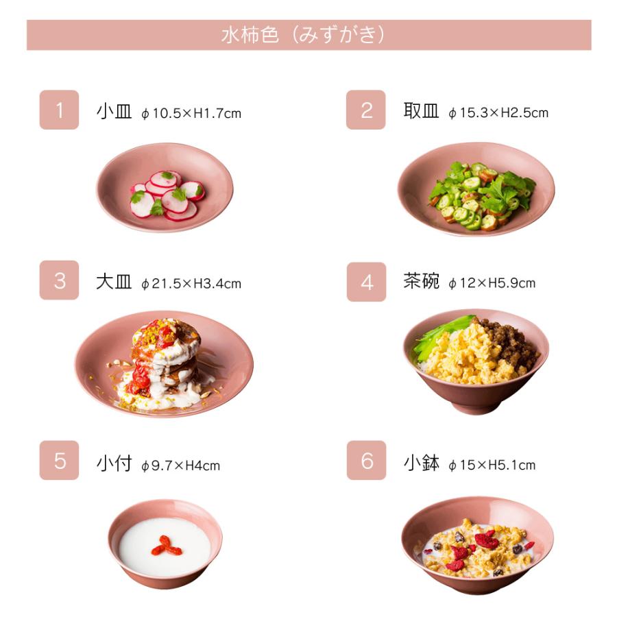 小皿 取皿 大皿 小付 茶碗 小鉢 6点セット 波佐見焼 おしゃれ かわいい 北欧 豆皿 パスタ スープ 丸 食洗器・レンジ対応 日本製 DRESS ドレスの画像