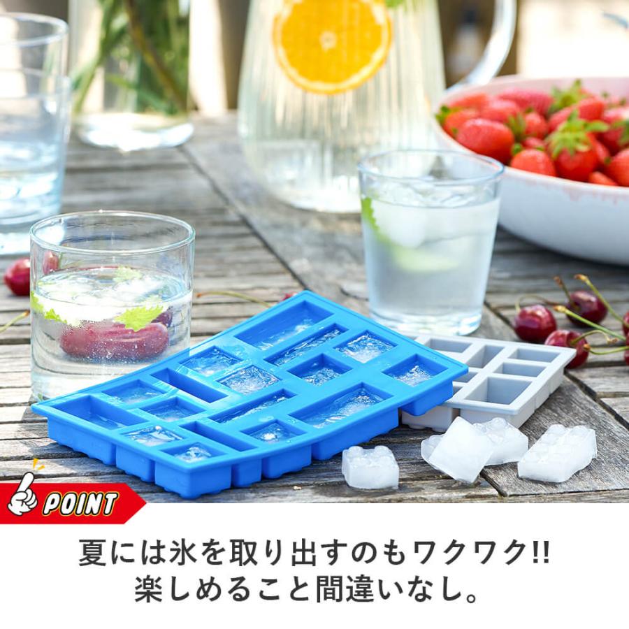 製氷器 シリコン型 レゴ 製氷皿 氷 シリコン お菓子 製氷 アイストレー アイスキューブ レゴブロック おしゃれ かわいい  17個分 シリコンモールド 型 LEGO｜chokagu｜09