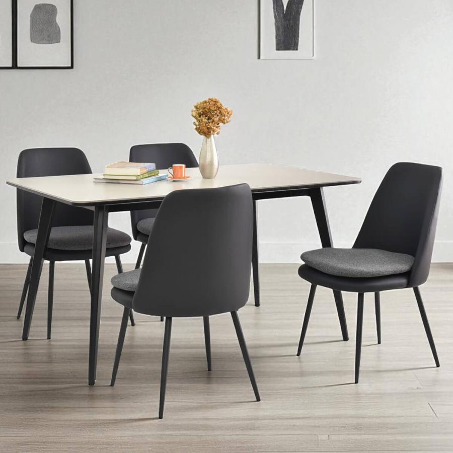 150cm セラミックテーブル モダンデザイン　椅子セット タマリビング セラミック ダイニングテーブルセット 150cm 4人用 5点