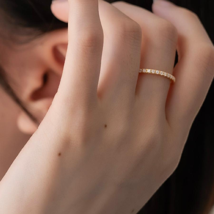 アウトレット モアサナイト リング Velenette フルエタニティ 指輪