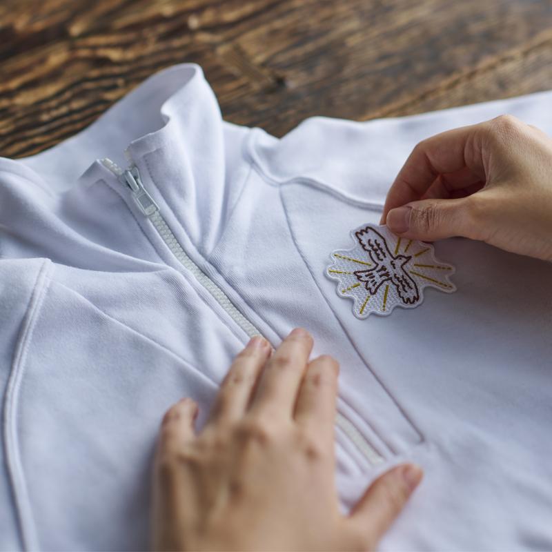 シールワッペン ならまきこもの 人気のならまきめっちゃ薄い腹巻き刺繍柄のシール アイロン接着もOK！！ 布製品や文房具にも 大仏 鹿 キトラ古墳 青龍 |  | 19