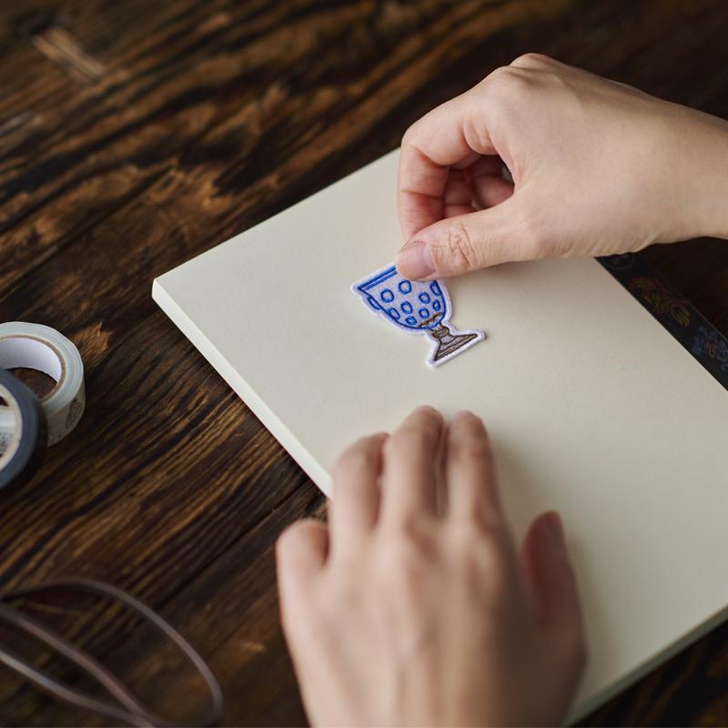 シールワッペン ならまきこもの 人気のならまきめっちゃ薄い腹巻き刺繍柄のシール アイロン接着もOK！！ 布製品や文房具にも 大仏 鹿 キトラ古墳 青龍 |  | 21