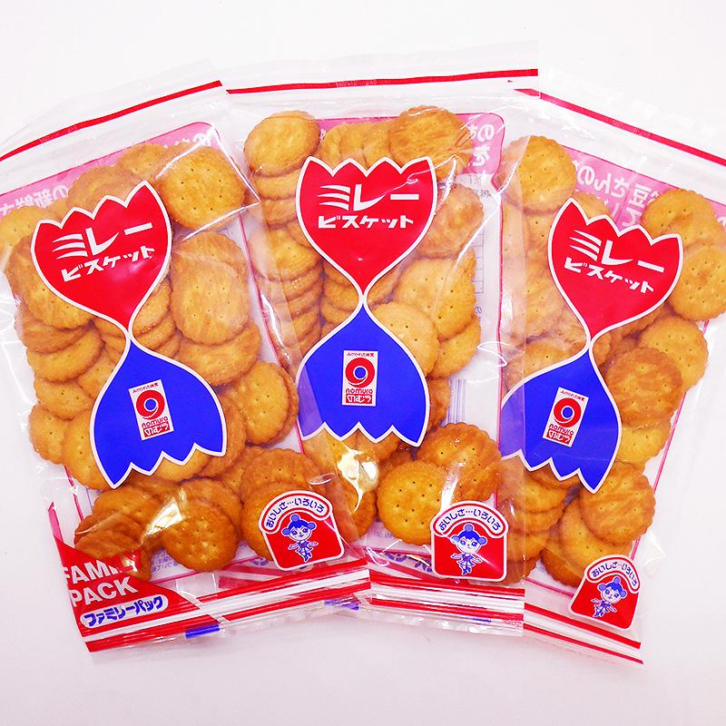 ビスケット ミレービスケット 90g×3袋セット ファミリーパック 野村煎豆店謹製