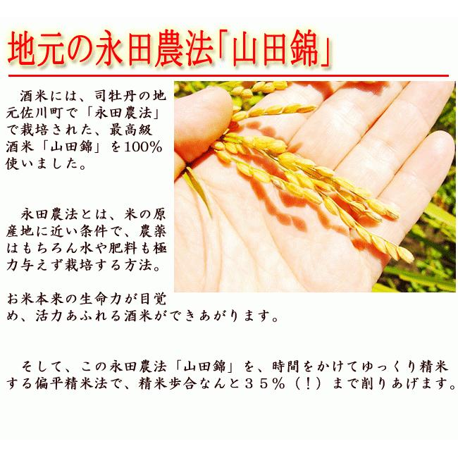 座（The）司牡丹 純米大吟醸原酒 720ml 250本限定 木箱入 永田農法山田