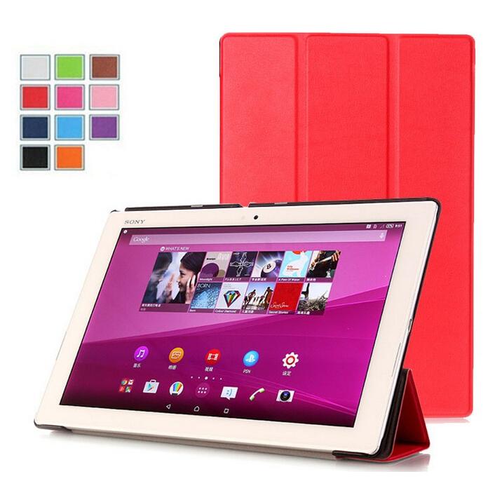 Sony Xperia Z4 Tablet docomo SO-05G /au SOT31 SGP712JP 用カバー手帳型レザーケース/三つ折/横開き/スタンド機能カバー/薄型｜chokuten-shop｜02