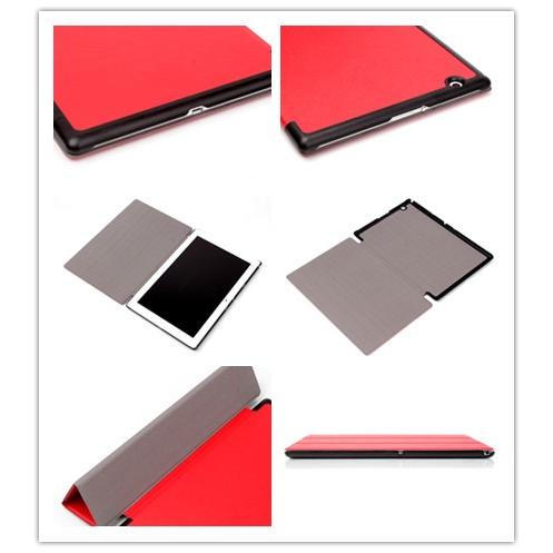Sony Xperia Z4 Tablet docomo SO-05G /au SOT31 SGP712JP 用カバー手帳型レザーケース/三つ折/横開き/スタンド機能カバー/薄型｜chokuten-shop｜06