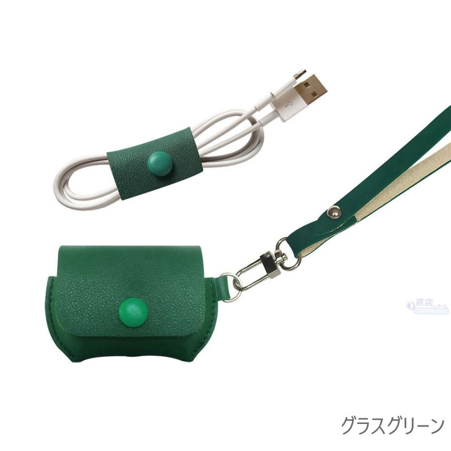 3in1 AirPods Pro 用保護カバー レザー風 シンプル イヤホンケース