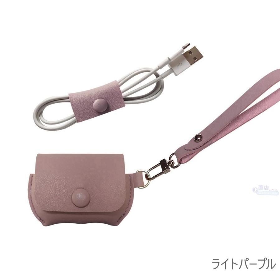 3in1 AirPods Pro 用保護カバー レザー風 シンプル イヤホンケース