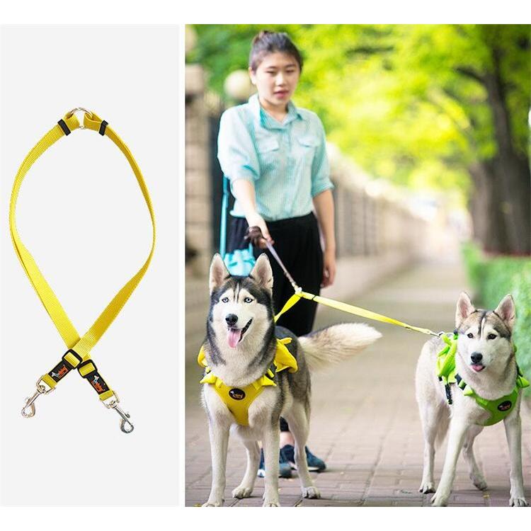 2頭引きダブルリード ナイロン 犬用リード ハンディリード ペット ドライブ用品 犬 猫 カー用品 おでかけ用品 お出かけ便利 お散歩グッズ 中型 小型 犬 男女兼用 F786 直店 Com 通販 Yahoo ショッピング