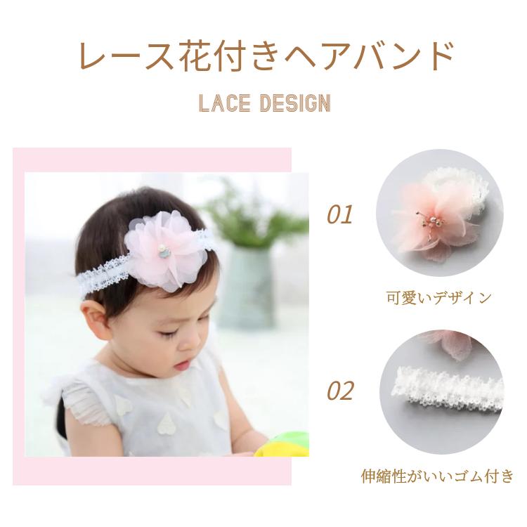 新作!レース花付きベビーヘアバンド/カチューシャ/手工作り/可愛いい/柔らかい/赤ちゃんヘアバンド/新生児髪飾り/撮影小物 記念写真/誕生日/出産祝い 通販 メール便送料無料 子供大人兼用 シフォンフラワーとレースのリボンがカワイイカチューシャです ベビー ヘアバンド カチューシャ キッズ 子供 赤ちゃん 髪飾り リボン レース お花 ヘアアクセ フォーマル パーティー 発表会 出産祝 ギフト お呼ばれ 大人 上品 フラワーレースカチューシャ ycm regalo