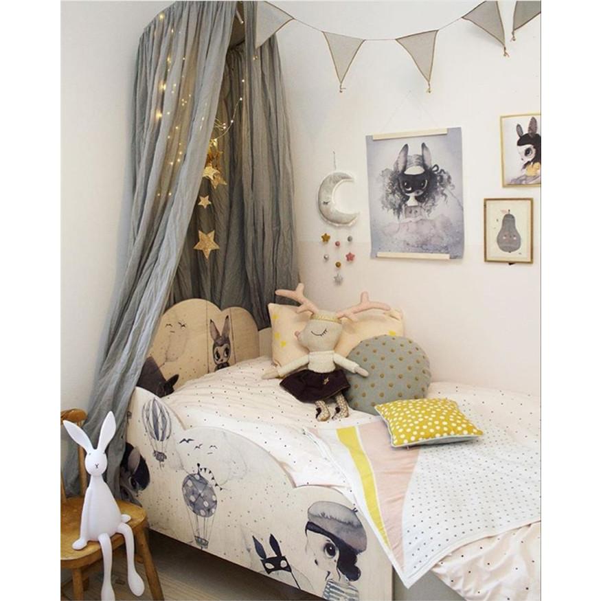 蚊帳ガーランド/天蓋カーテン吊るし飾り小道具/壁飾り/写真撮影用