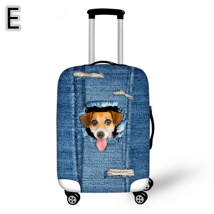 旅行用品 スーツケースカバー 個性的 3Dペット 犬 Dog 猫 Cat カワイイ