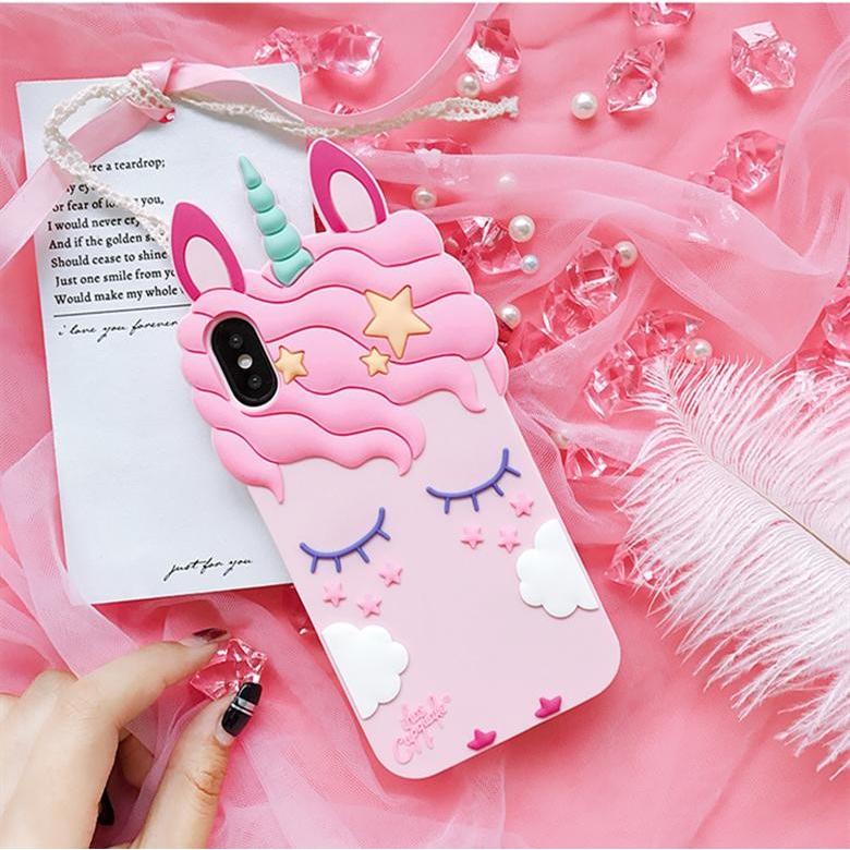 ユニコーン12promaxアップル11携帯ケースシリコン/ Unicorn iPhone Case Name Kawaii iPhone 13 12 11 XR Case Cute