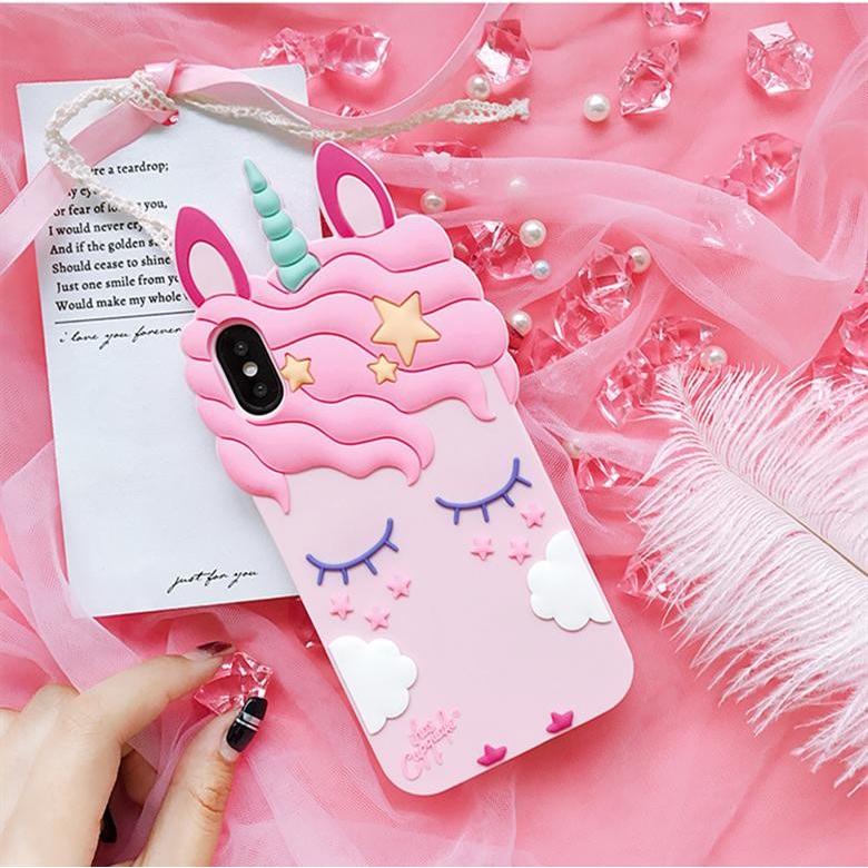 ins風ユニコーン保護カバー　iPhone X 用新作 Unicornタイプ背面カバー/乙女心アップ/シリコン素材柔らかいケース おしゃれ/傷、汚れ防止/癒されるiPhoneケース｜chokuten-shop｜02