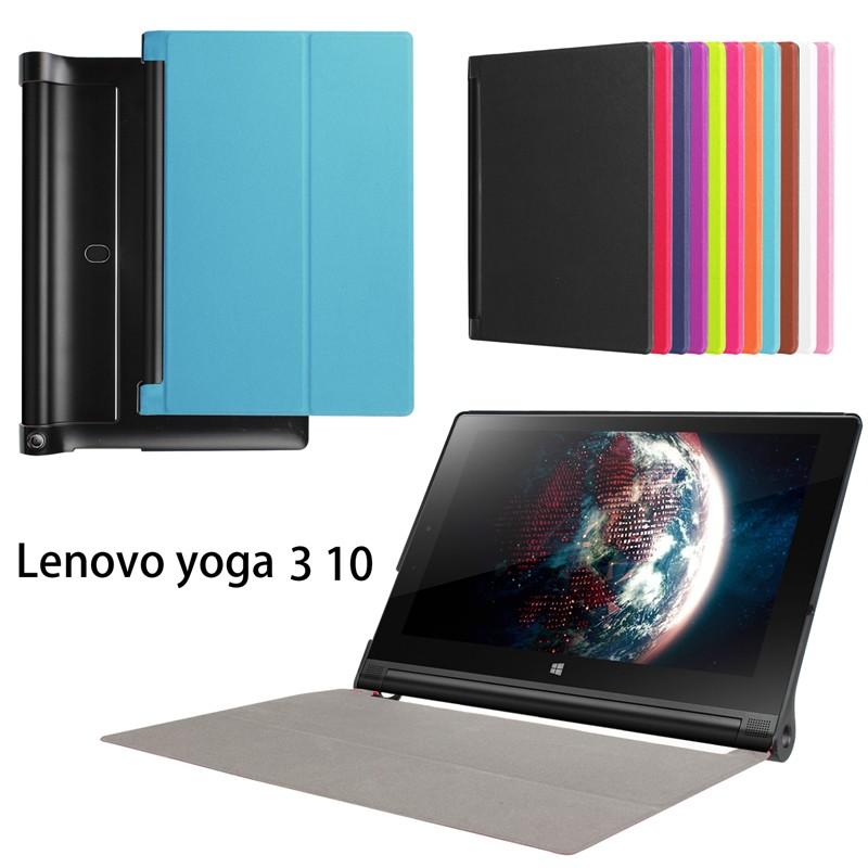 254円 最大 Offクーポン Lenovo Yoga Tab 3 10インチ用レザーケース手帳型 保護カバー 横開き スタンド機能付きケース 三つ折り 軽量薄型 オートスリープ