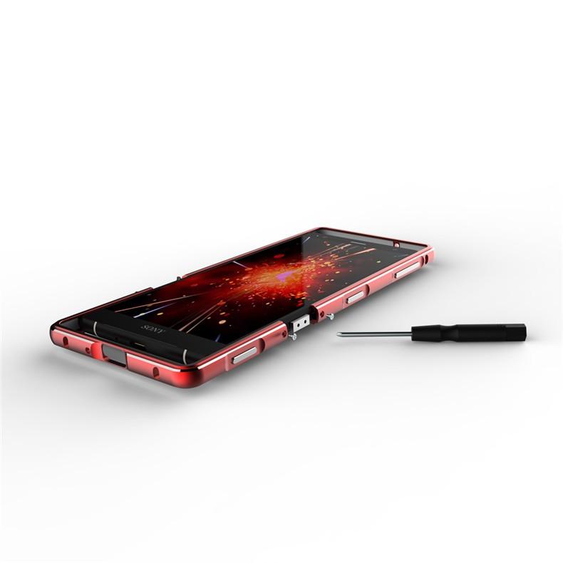 ソニー エクスペリアSony Xperia XZ3用 軽量 メタル アルミバンパー