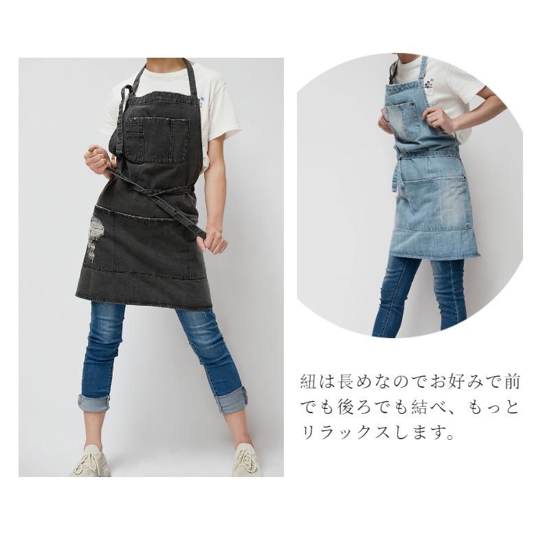 デニムエプロン シンプル 男女兼用 ワークエプロン ソムリエ レディース メンズ 業務用 制服 カフェ シンプル Diy ガーデニング 料理教室 飲食店 保育士 J325 直店 Com 通販 Yahoo ショッピング