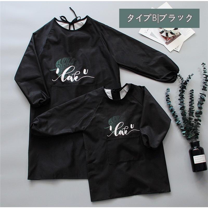 親子エプロン 前掛け エプロン 子供 レディース 割烹着 かっぽう着