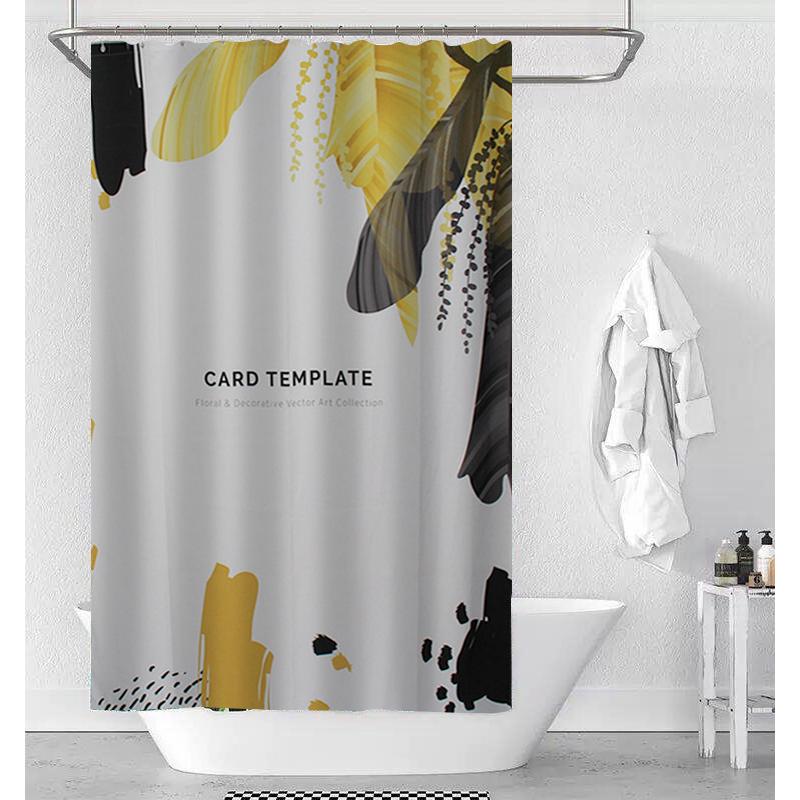 シャワーカーテン カーテンリング付き 厚手 防水 防カビ 撥水加工 お