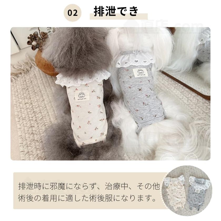 春 夏 犬術後服 生理服 犬 介護服 避妊 去勢 手術後服 オス メス 傷