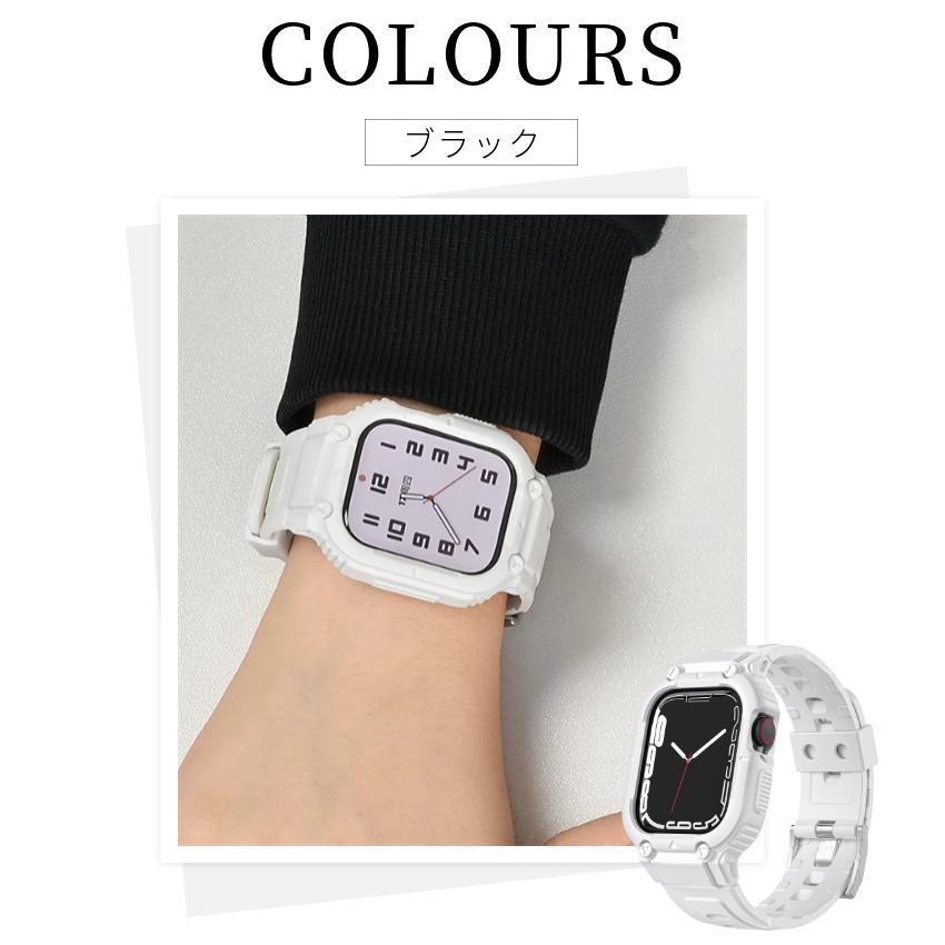 Apple Watch Ultra 2 49mm ソフトバンド 一体型ベルト クリア Apple Watch Ultra 2 49mm ソフトバンド 一体型ベルト クリア