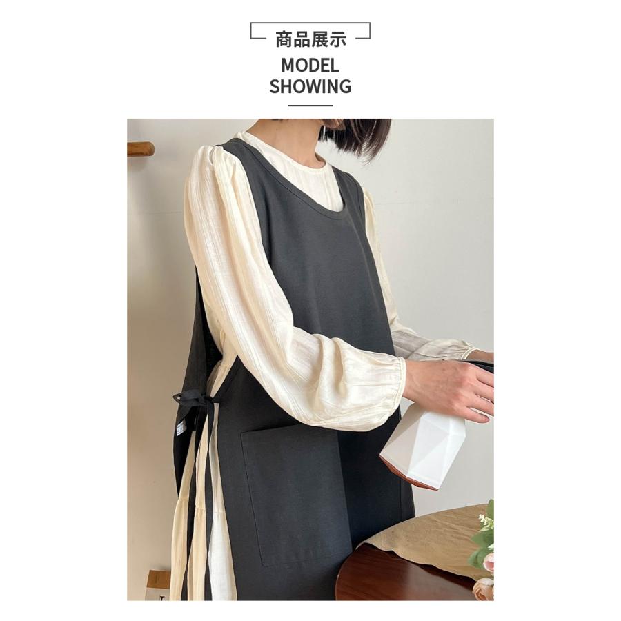 2Wayエプロン ドレスエプロン レディースワークエプロン ロング