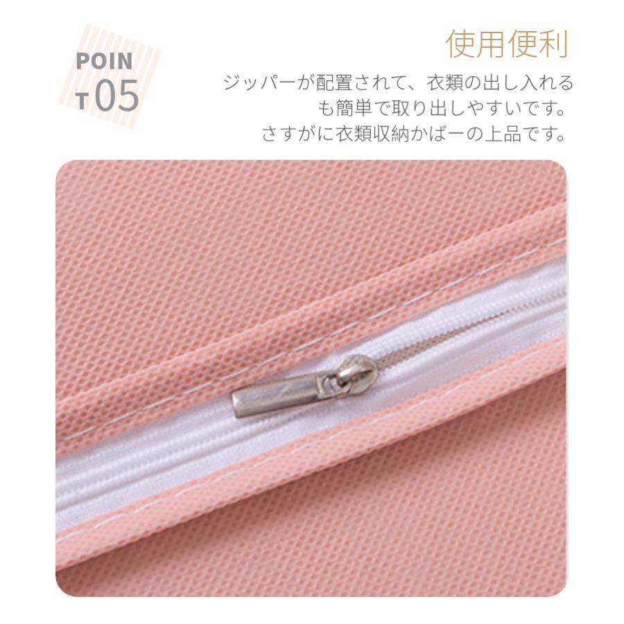 洋服カバー 不織布製 衣類カバー 1着用 ロング /ショート防水防虫防塵