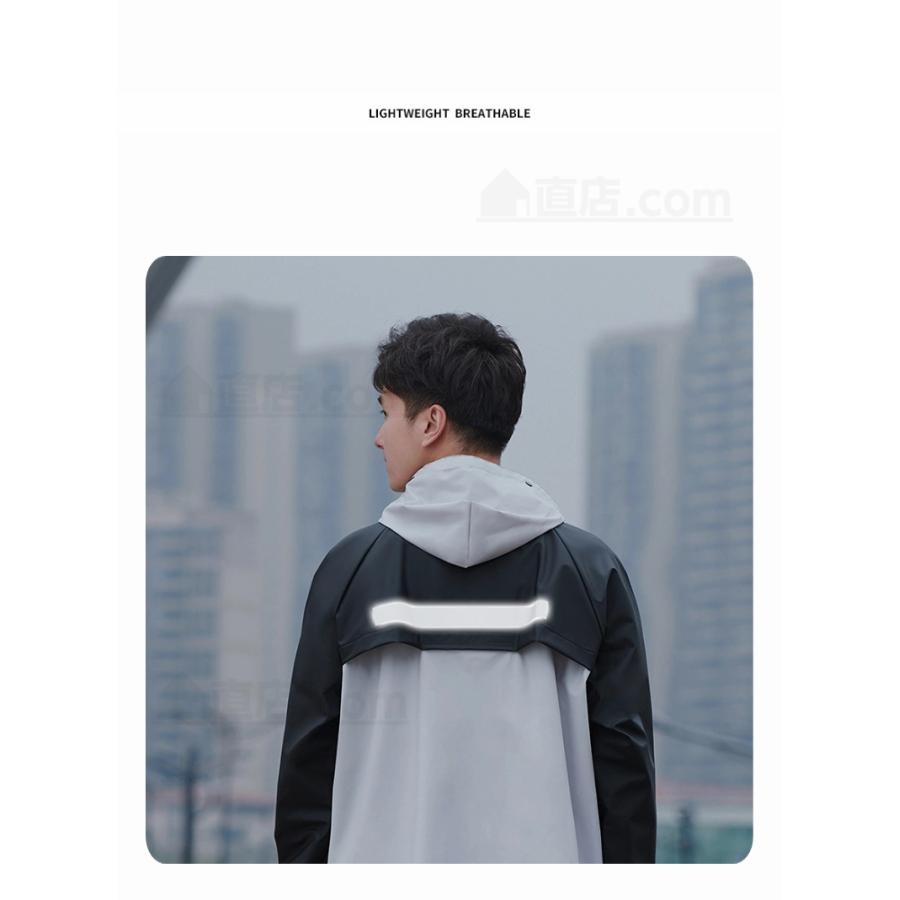 レディース メンズ レインコート レインスーツ 合羽 夜反射 2重