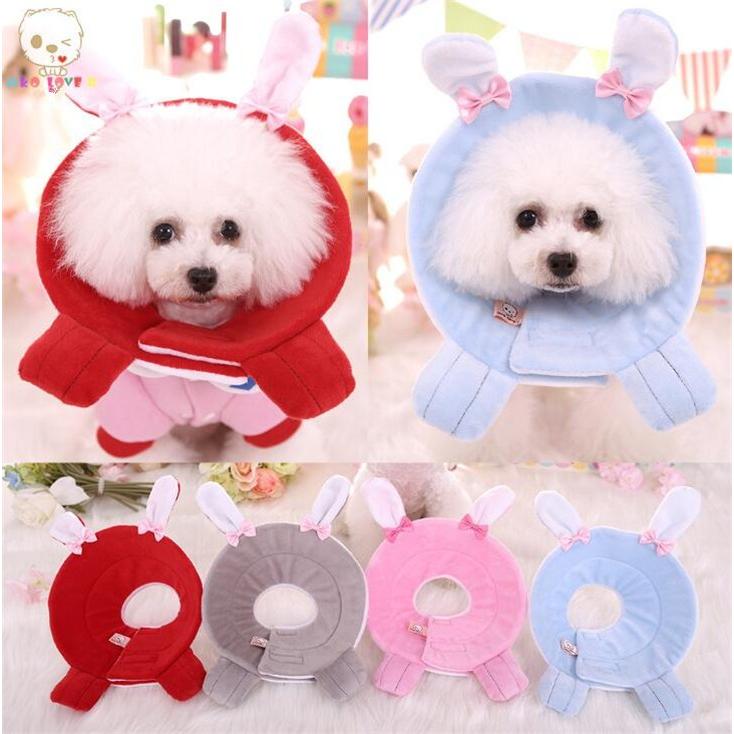 ウサギ型 ペットソフトエリザベスカラー 簡単装着 エリザベスカラー ペット犬用 猫用プロテクター 柔らかい 可愛い 犬用介護用品 手術 割引発見