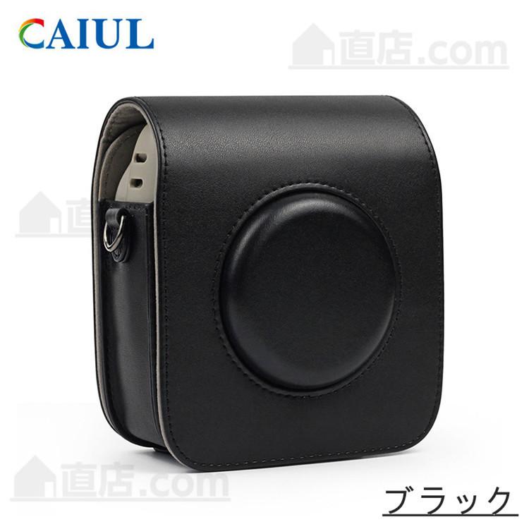 富士FUJIFILMインスタントカメラチェキスクエア instax SQUARE SQ20/SQ10用レザーケース カバー収納ポーチバッグカバン/ストラップ付属 宅配便発送｜chokuten-shop｜10