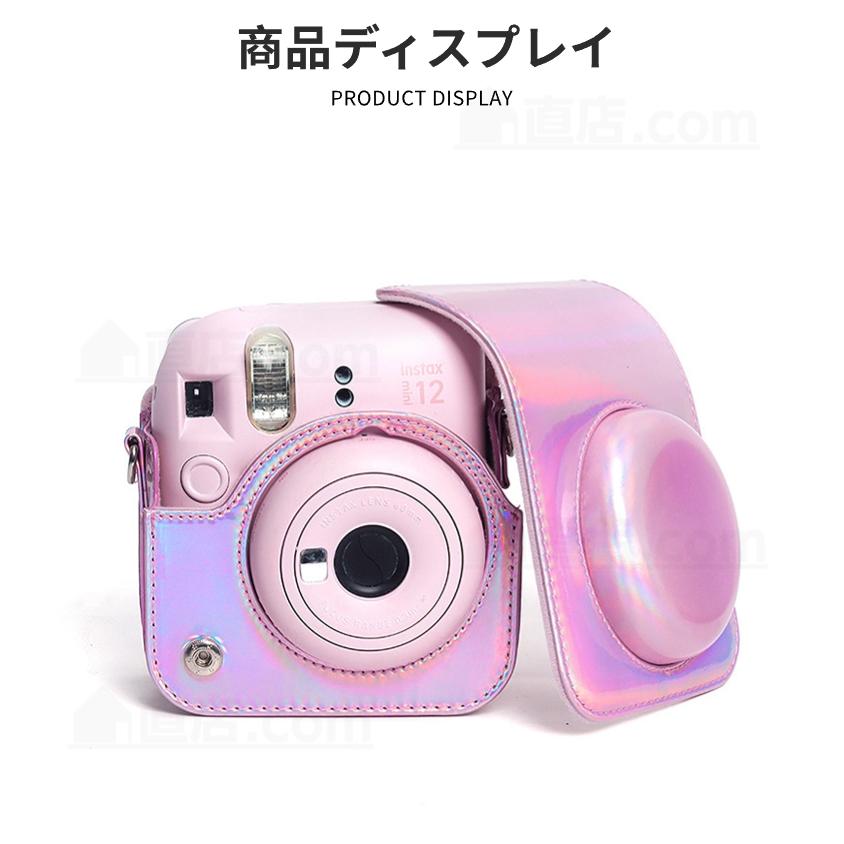 富士FUJIFILM instax mini 12 11 9 8+ 8用レザーケース