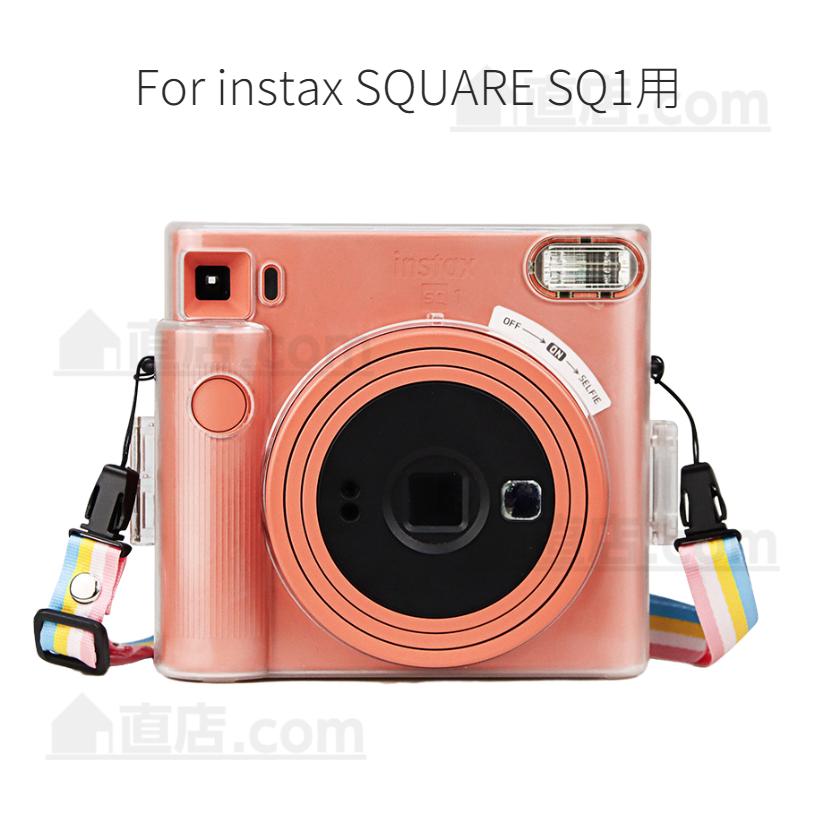 富士FUJIFILMインスタントカメラチェキinstax Mini LiPlay Mini 12 11 Mini 用mini 40 90 SQUARE  SQ1 SQ20 Mini Evo用保護クリアケース カバーポーチ カメラアクセサリー