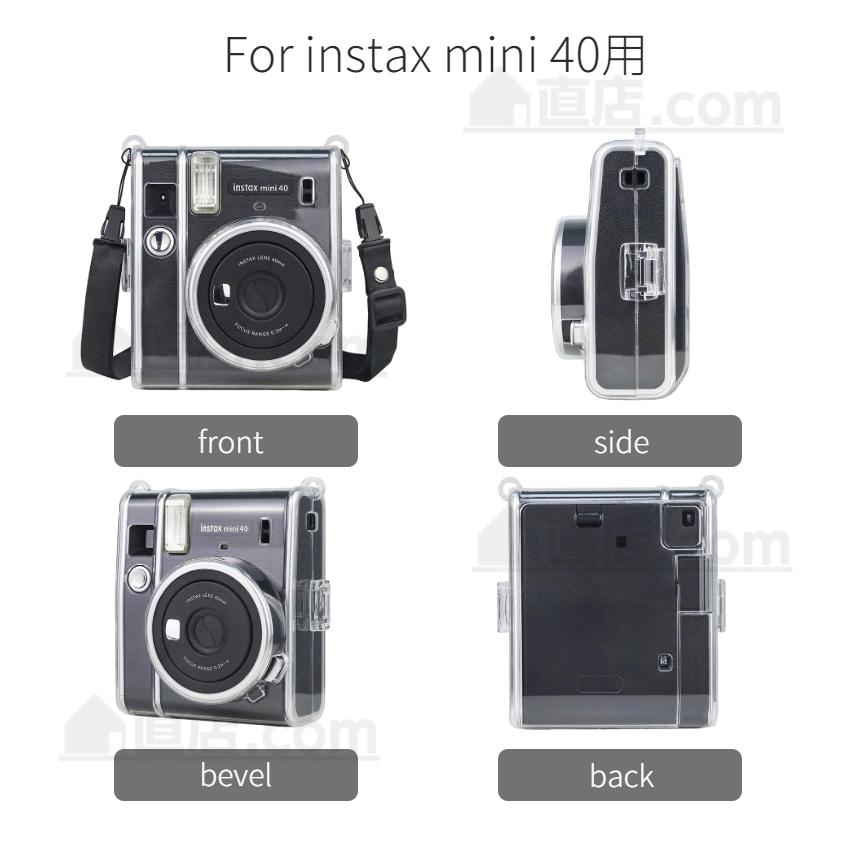 富士FUJIFILM チェキカメラ instax mini LiPlay/mini 12 11 9 mini 8/8+用mini 40 90/SQUARE SQ1 SQ20 SQ40 mini Evo用保護クリアケース カバーポーチ｜chokuten-shop｜16