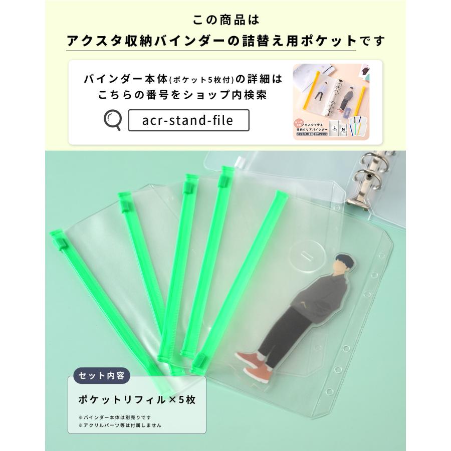 アクスタケース 持ち運び リフィル 5枚セット アクスタ 収納